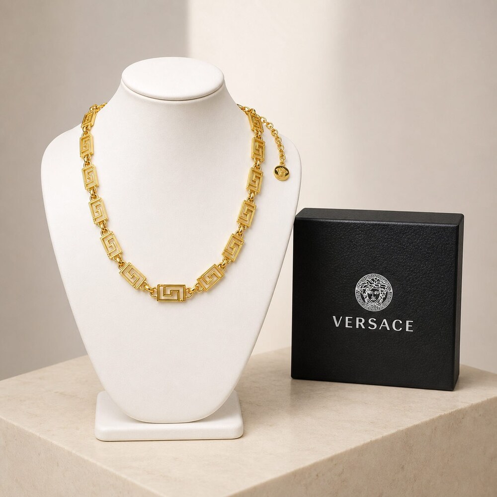 Versace Bold Statement Necklace Style 2 | New with Box - Picture 5 of 9